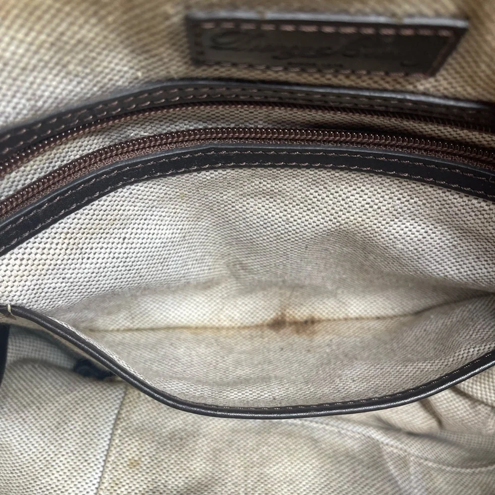 Dooney & Bourke Croco Embossed Logo Lock Sac Hobo leather Bag sn# J3362320